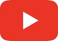 the youtube logo with a white square in the middle