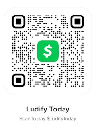 a qr code with the words luddity today